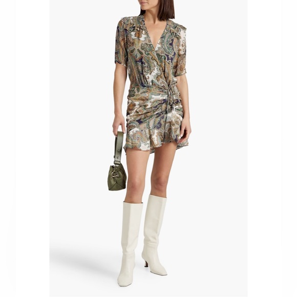 Veronica Beard NWT Dress GREEN AND PINK - Picture 2 of 10